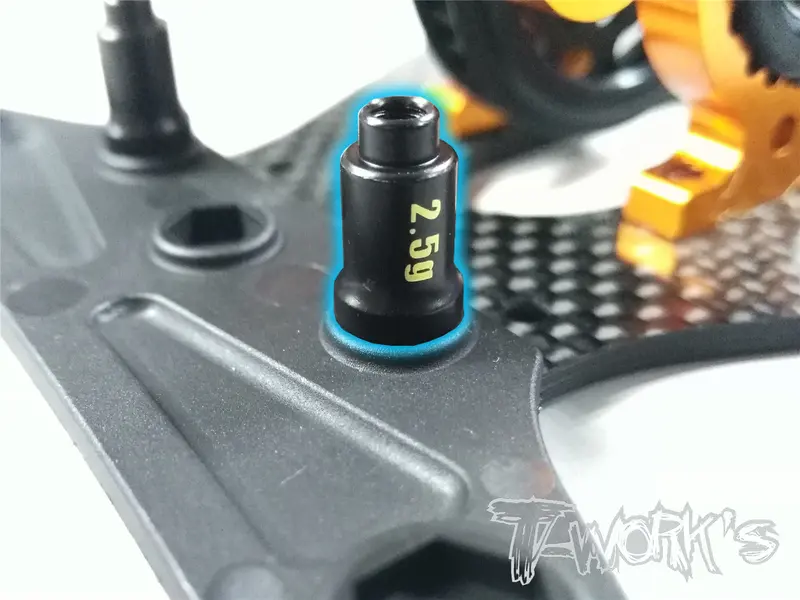 Te-181 Brass Bumper Post  ( For Xray T4'17/18/T4'19/T4'20 ) 2Pcs. Each 2.5G 1