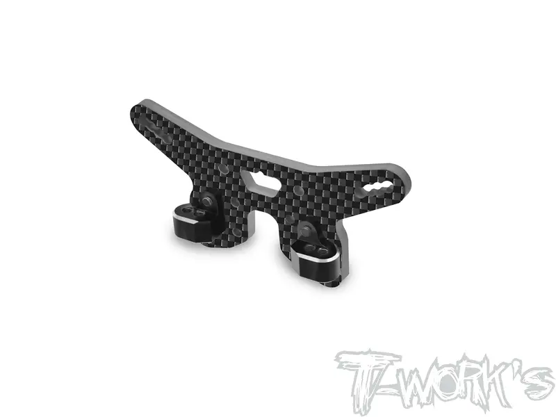 Te-183-B84-V Graphite Rear Vertical Ballstub Mount Shock Tower ( For Team Associated Rc10 B84/B84d ) 2