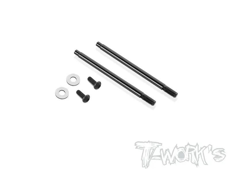 Te-198-Ae Dlc Coated Shock Shaft 41.3Mm/43.3Mm/47.8Mm( For Team Associated Rc10 B74.2/74.1/74/B6.4/6.3/6.2/6.1) 2Pcs. 2