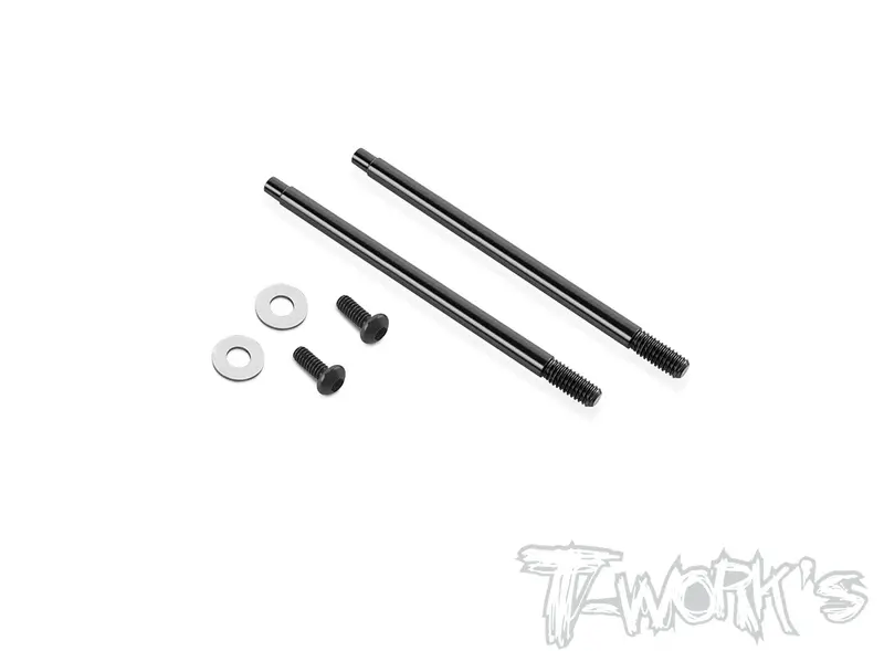 Te-198-Ae Dlc Coated Shock Shaft 41.3Mm/43.3Mm/47.8Mm( For Team Associated Rc10 B74.2/74.1/74/B6.4/6.3/6.2/6.1) 2Pcs. 3
