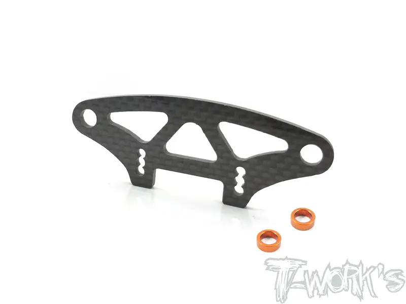 Te-203-T419 Graphite Upper Holder For Bumper ( For Xray T4'19/T4'20) 1