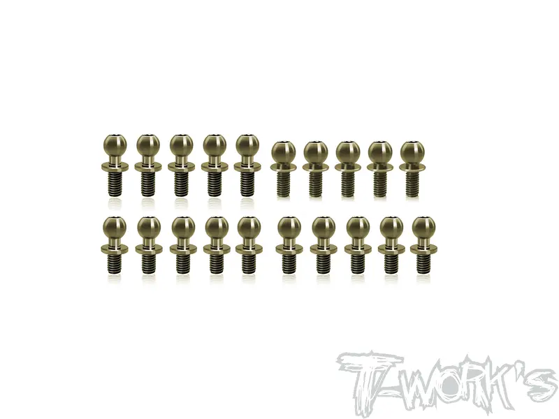 Te-205-Ms1.0   7075-T6 Hard Coated Alum.Ball End Set ( For Yokomo Ms1.0 ) 20Pcs. 1