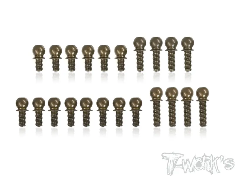 Te-205-T4  7075-T6 Hard Coated Alum.Ball End Set ( For Xray T4'18 ) 1