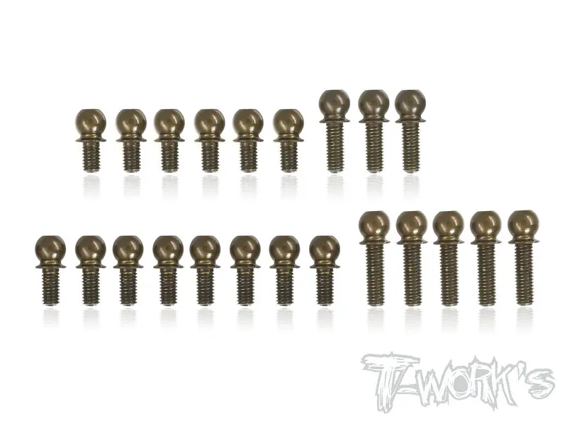Te-205-T419  7075-T6 Hard Coated Alum.Ball End Set ( For Xray T4'19 ) 1