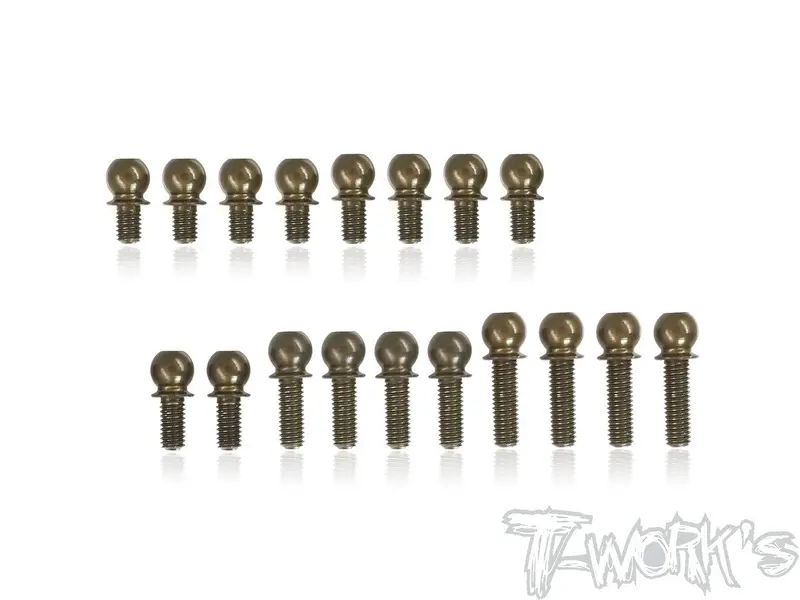 Te-205-T420 7075-T6 Hard Coated Alum.Ball End Set ( For Xray T4 2020 ) 1