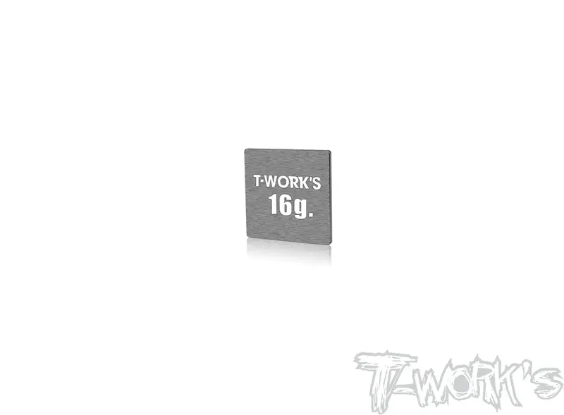 Te-207-H	 Adhesive Type 16G Tungsten Balance Weight    24.5X24.5X1.4Mm 1