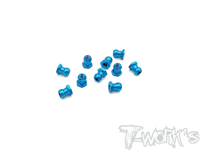 Te-229L-Tb Aluminium 5Mm Ball Nut ( Blue )  10Pcs. 1