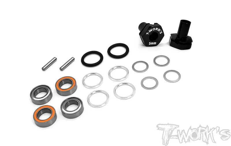 Te-231-Bd10-B	6Mm Bearing Wheel Hub Axle +1Mm ( Yokomo Bd10 ) 2Pcs. 1