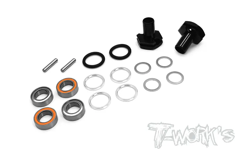 Te-231-Mtc2  6Mm Bearing Wheel Hub Axle ( Mugen Mtc-2) 2Pcs. 1
