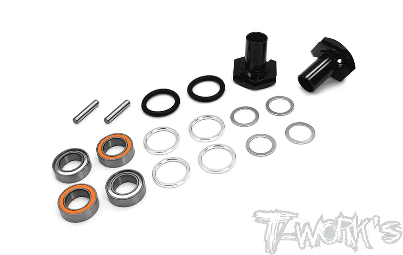 Te-231-Mtc2-B 6Mm Bearing Wheel Hub Axle F.( Mugen Mtc-2 ) 2Pcs. 1