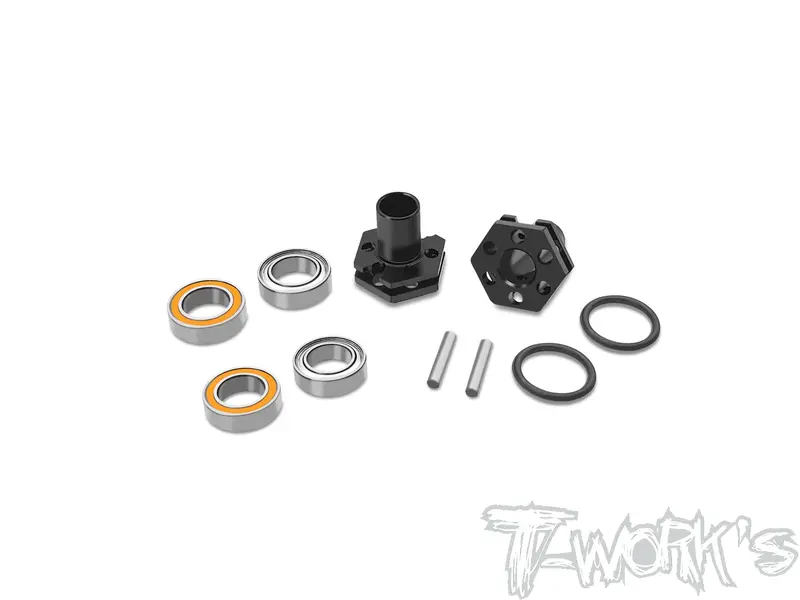Te-231-Tc8-B   6Mm Bearing Wheel Hub Axle +0.5Mm ( Team Associated Tc8 ) 2Pcs. 1