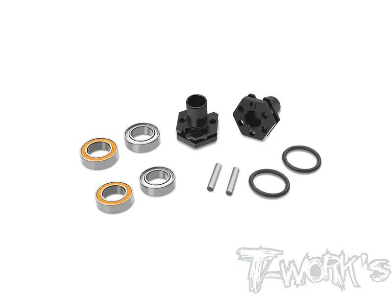 Te-231-Tc8-C   6Mm Bearing Wheel Hub Axle +1Mm ( Team Associated Tc8 ) 2Pcs. 1