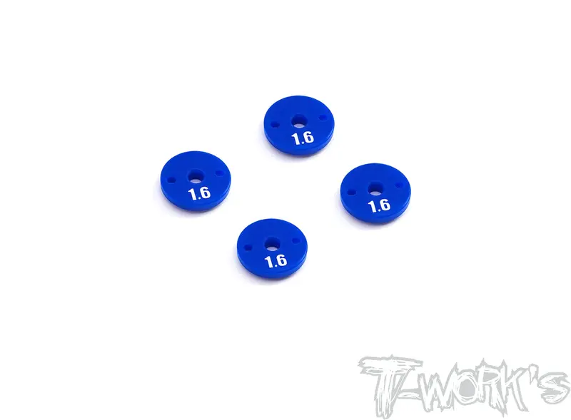 Te-237-Ae Thin Shock Pistons V2 ( Team Associated Rc10 B6.3/6.2/6.1/B74.1/74 ) 4Pcs. 1