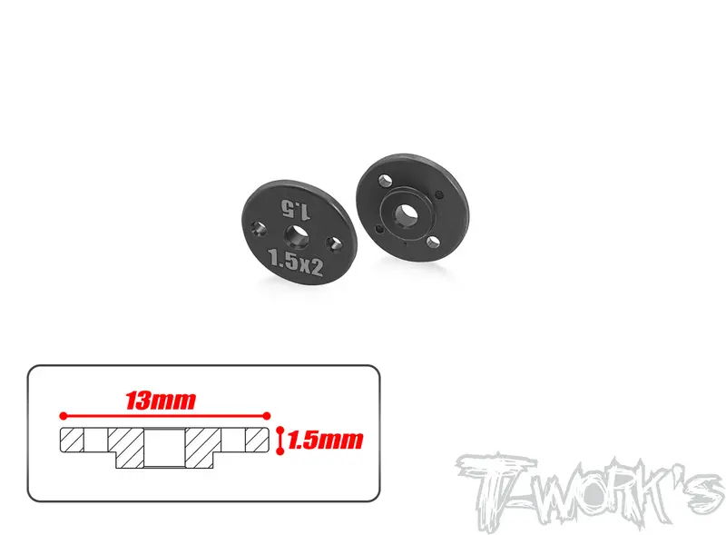 Te-242-A    Machined 13Mm Shock Piston 1.5Mm   ( For Team Associated ) 2Pcs. 1