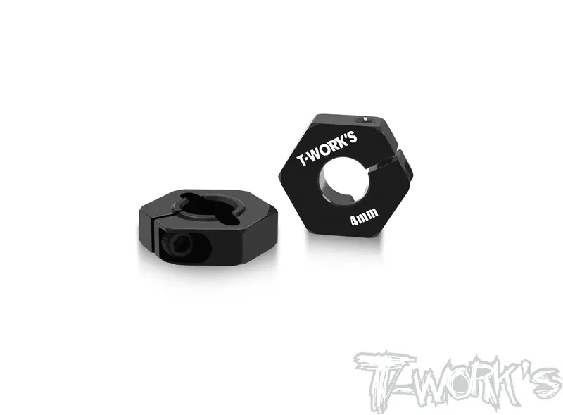 Te-244-F-4	7075-T6 Alum Clip Wheel Adapter 4Mm（ For Team Associated Rc10 B7.1C/B74.2/B74.1/B74/ B6.4/B6.3/B6.2/B6.1/B7/B7d/T7）2Pcs. 1
