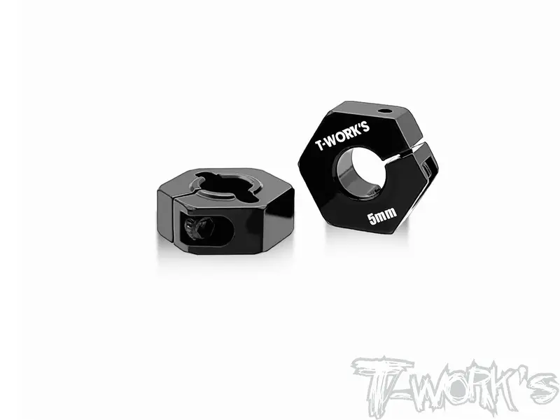 Te-244-F-5	7075-T6 Alum Clip Wheel Adapter 5Mm（ For Team Associated Rc10 B7.1C/B74.2/B74.1/B74/ B6.4/B6.3/B6.2/B6.1/B7/B7d/T7）2Pcs. 1