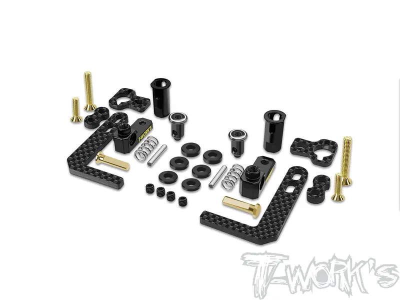 Te-257-Bd12-B   Easy-Snap Battery Holder Set( Yokomo Bd12/11/10/9/8/7&Ms1.0 ) Brass 1