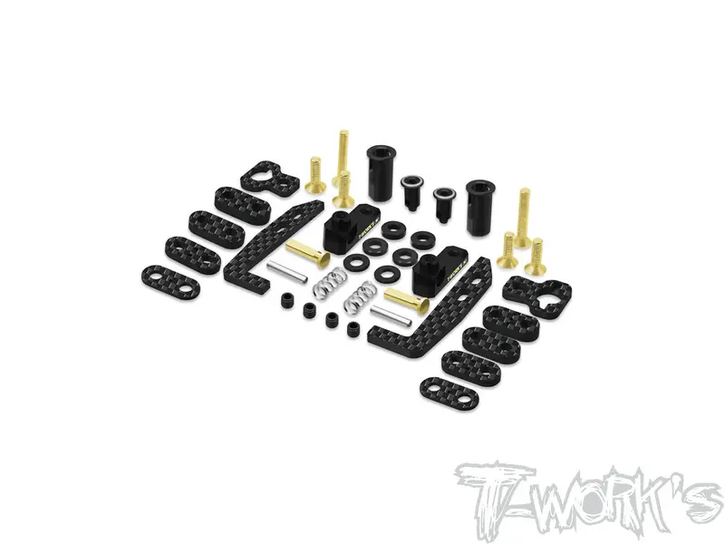 Te-257-Mtc3-B	Easy-Snap Battery Holder Set ( Mugen Mtc3 )Brass 1