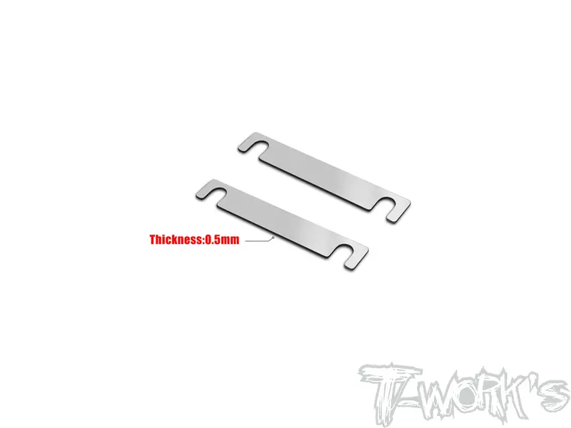 Te-264-Mo2.0-0.5	Stainless Steel Arm Block Spacer 0.5Mm ( For Yokomo Mo2.0 ) 2Pcs. 1