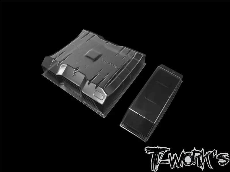 Te-265-1	1/10 Lexan Flat Rear Wing With Center Divider  7" Wide  2Pcs. 1