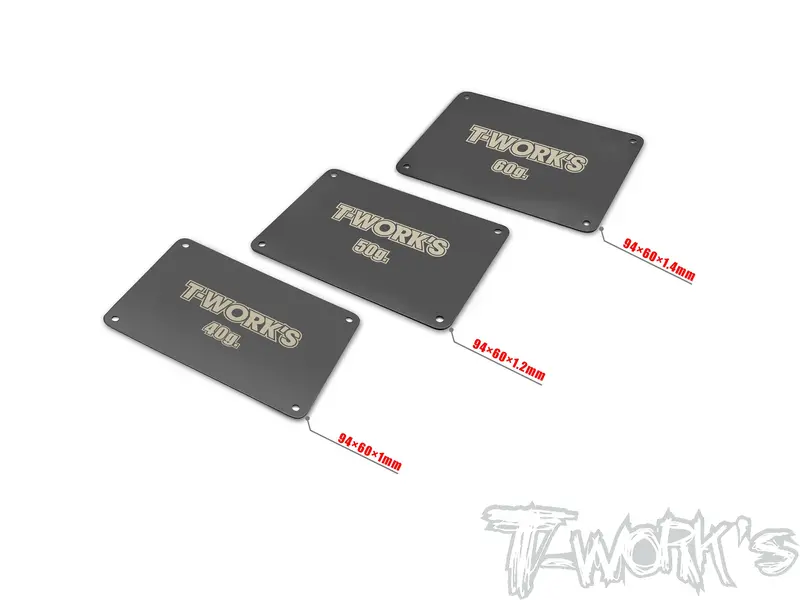 Te-B7-G Black Coating Steel Battery Weight ( 40/50/60G )For Team Associated Rc10 B7 / T7 1