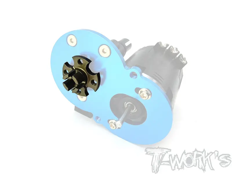 Te-Tc01-C 7075-T6 Hard Coated Alum. Spur Gear Adapter( For Tamiya Tc-01 ) 2
