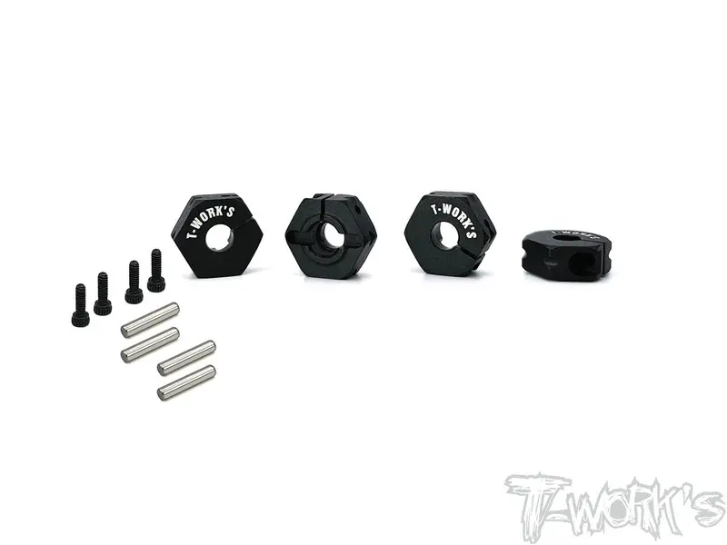 Te-Tc01-M Clip 12Mm Wheel Adapter ( For Tamiya Tc-01 ) 4Pcs. 1
