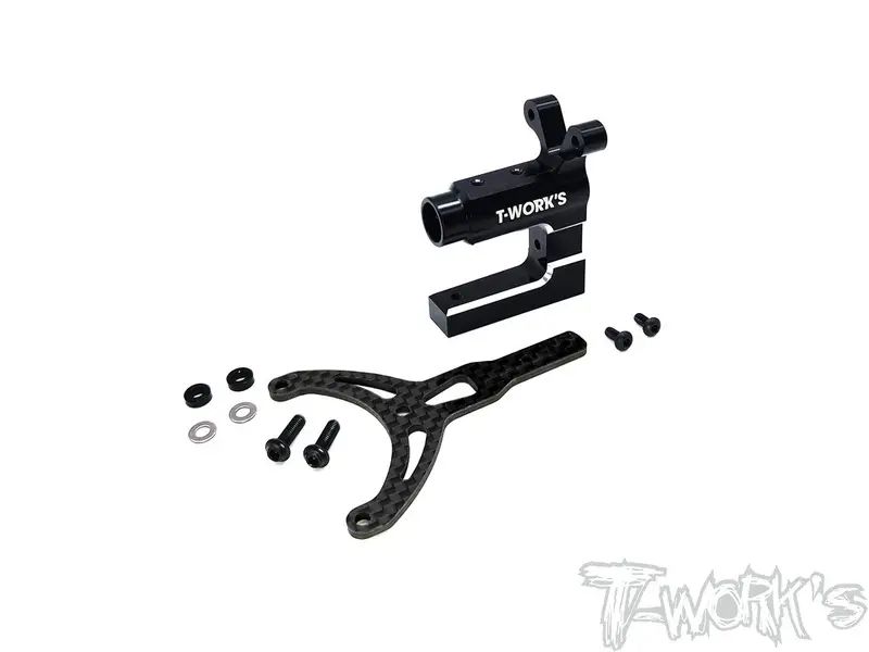 Te-Tc01-Q   7075-T6 Alum. Motor Plate Mount & Graphite Front Upper Plate ( For Tamiya Tc-01 ) 1