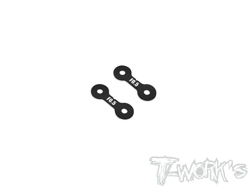 Te-X4-A-V2a   Alum. 0.5Mm/1Mm Front Roll Center Spacer Without Notch( For Xray X4 /X4'23/X4f'24/X4'25 ) 2Pcs. 1