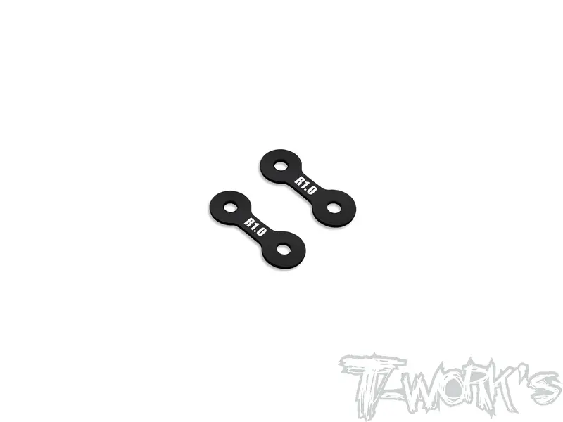 Te-X4-B-V2a   Alum. 0.5Mm/1Mm Rear Roll Center Spacer Without Notch ( For Xray X4 /X4'23/X4f'24/X4'25 ) 2Pcs. 2