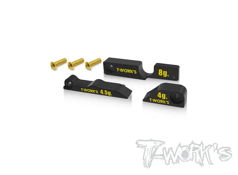 Te-X4-J	Brass Motor Mount Weights Set 4 + 4.5 + 8G ( For Xray X4/X4'23/X4'24 ) 1