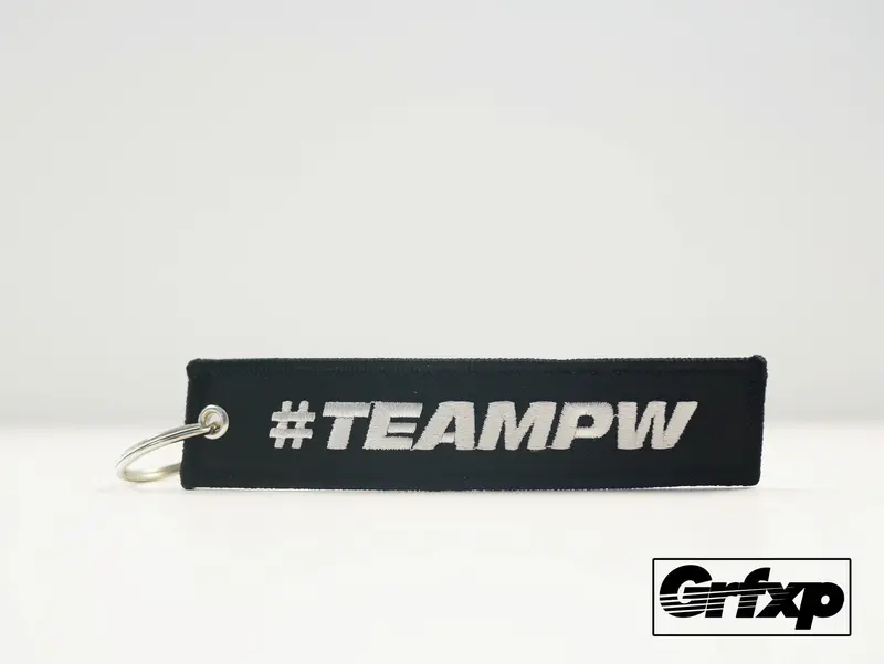 #Teampw (Team Paul Walker) Embroidered Keychain 1