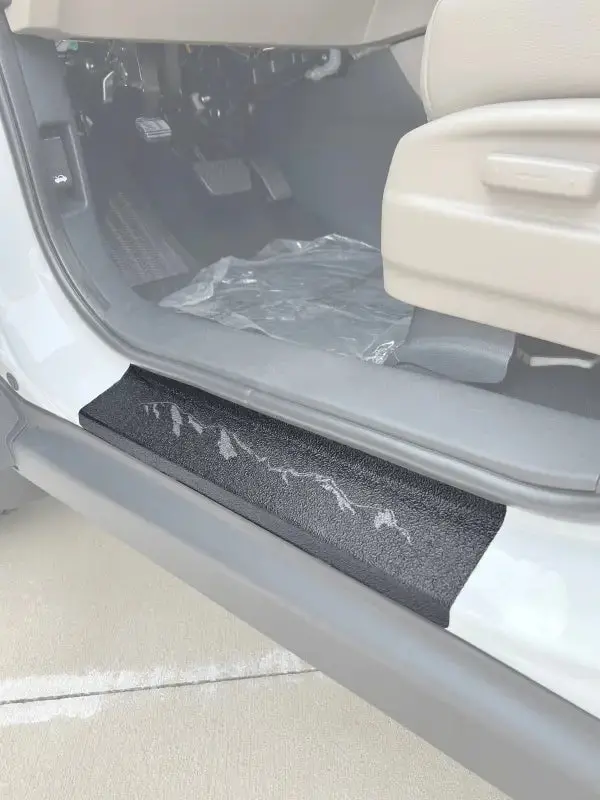 Textured Door Sill Protection Overlays Fits 2017-2026 Honda Ridgeline 1