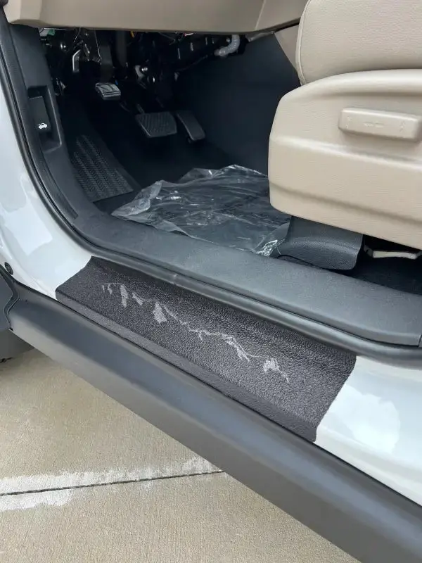 Textured Door Sill Protection Overlays Fits 2017-2026 Honda Ridgeline 2