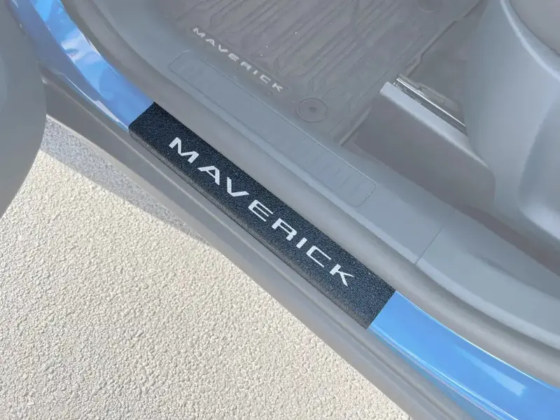 Textured Door Sill Protection Overlays Fits 2022-2026 Ford Maverick 1
