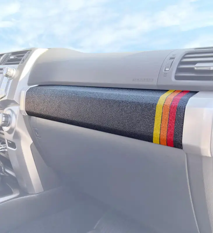 Textured Glove Box Bar Overlay Fits 2010-2024 Toyota 4Runner 1