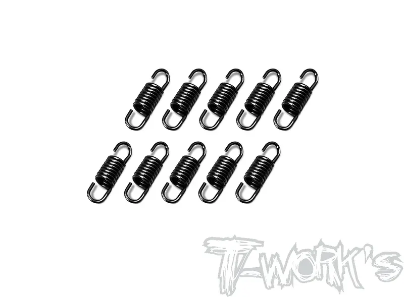 Tg-042Bk  In-Line Pipe Spring Black ( 16Mm ) 10Pcs. 1
