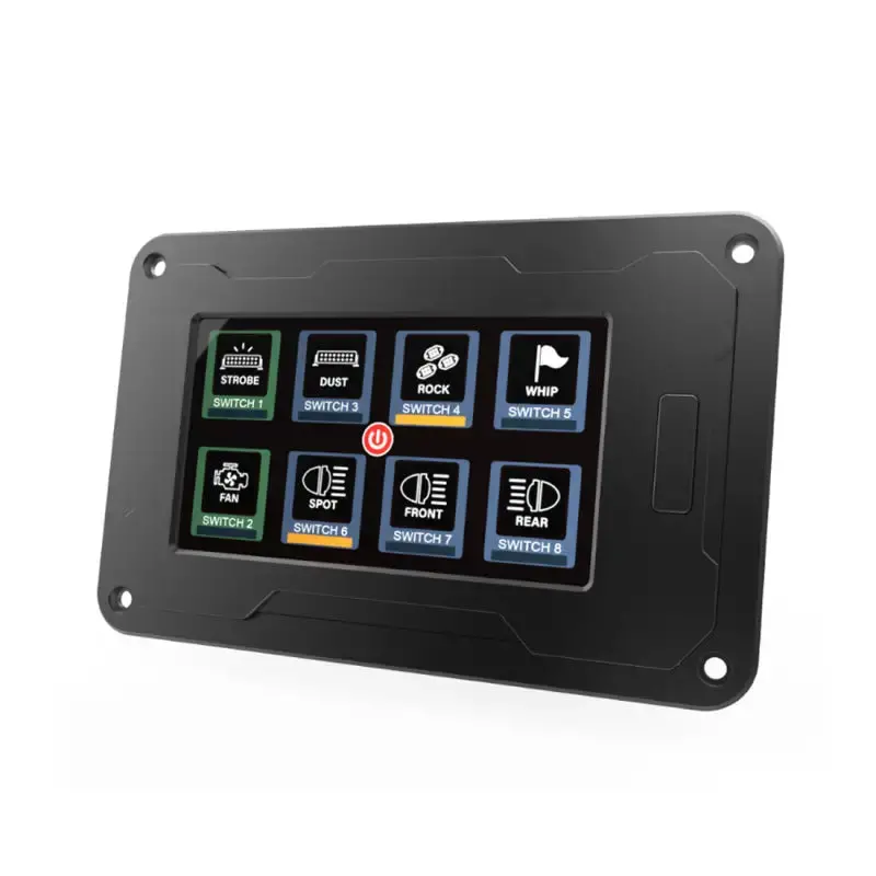 The Legend Panel With 4.3-Inch Touchscreen For 8-Gang In-Car Power Switch Box 1