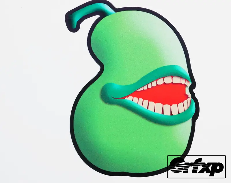 The Original "Lol Wut" Pear Thermal Printed Sticker 1