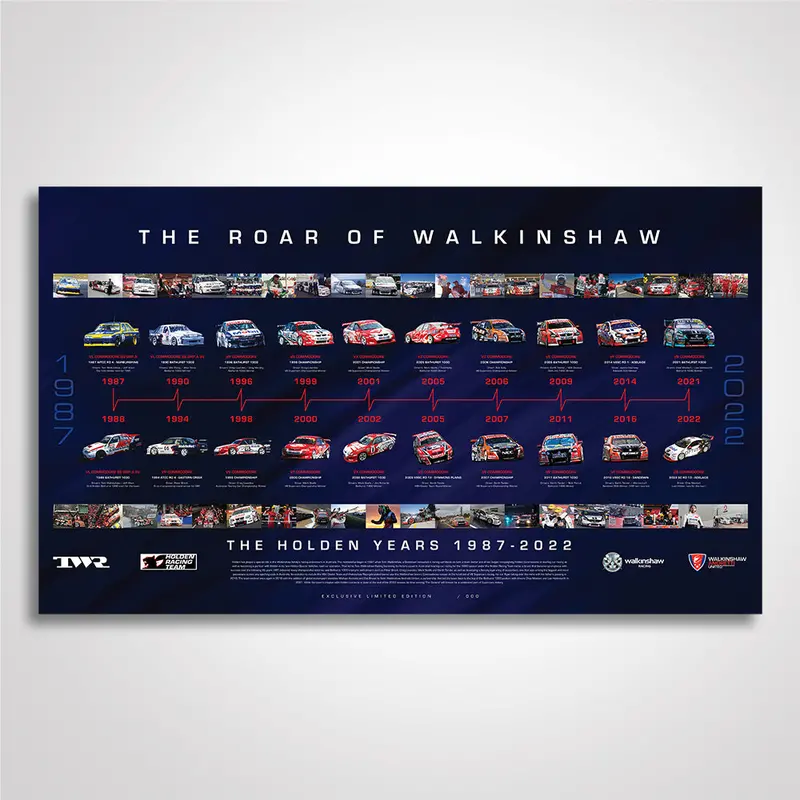 The Roar Of Walkinshaw The Holden Years: 1987-2022 -- Limited Edition Print 1
