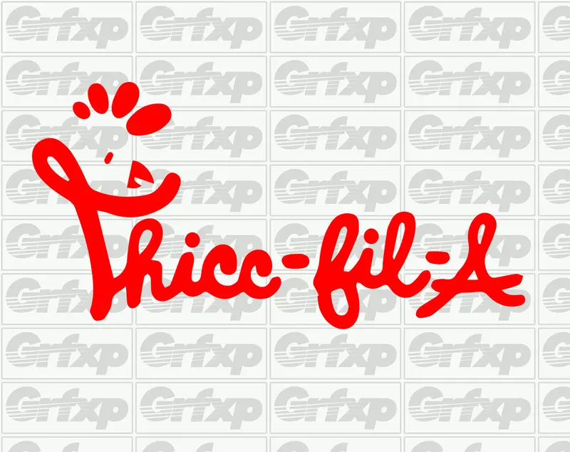 Thicc-Fil-A Sticker 1