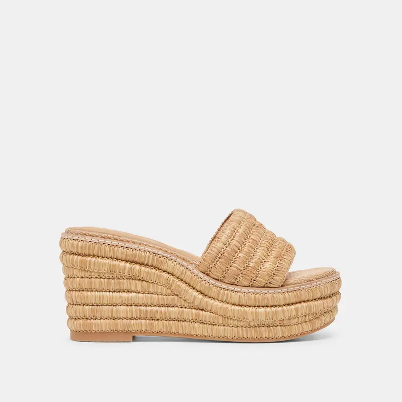 Throne Wedges Lt Natural Raffia 1