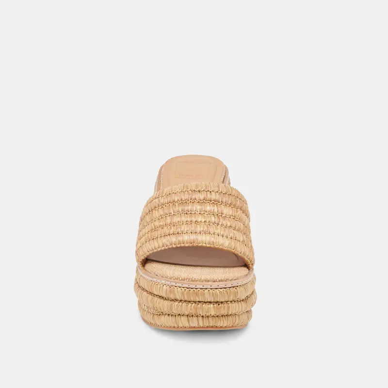 Throne Wedges Lt Natural Raffia 10