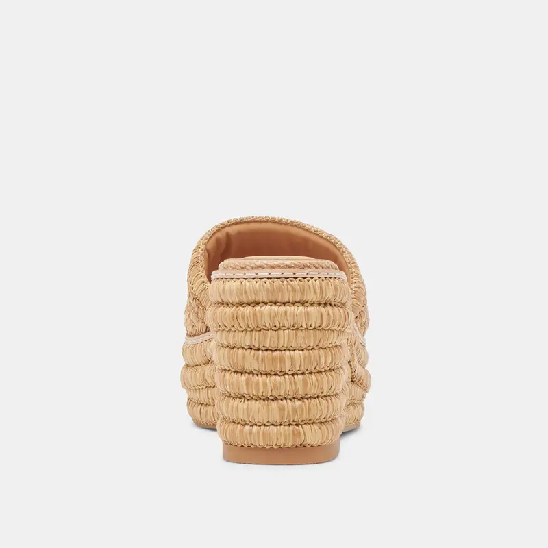 Throne Wedges Lt Natural Raffia 12