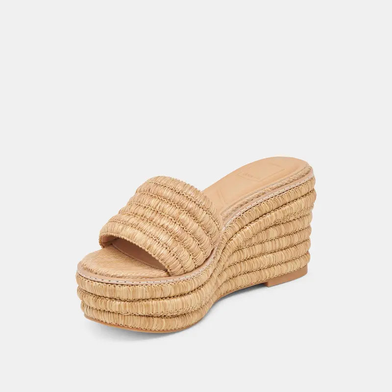 Throne Wedges Lt Natural Raffia 8