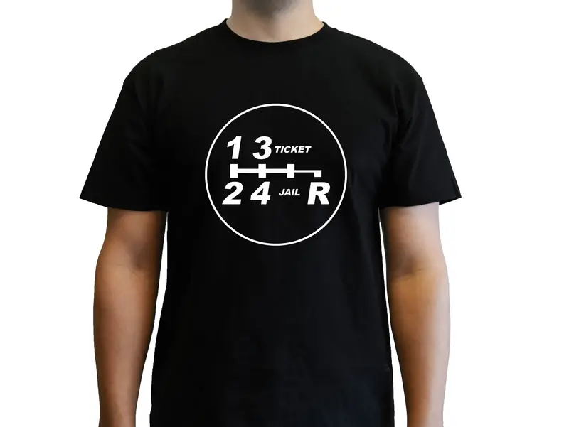 Ticket & Jail Shift Pattern T-Shirt 1