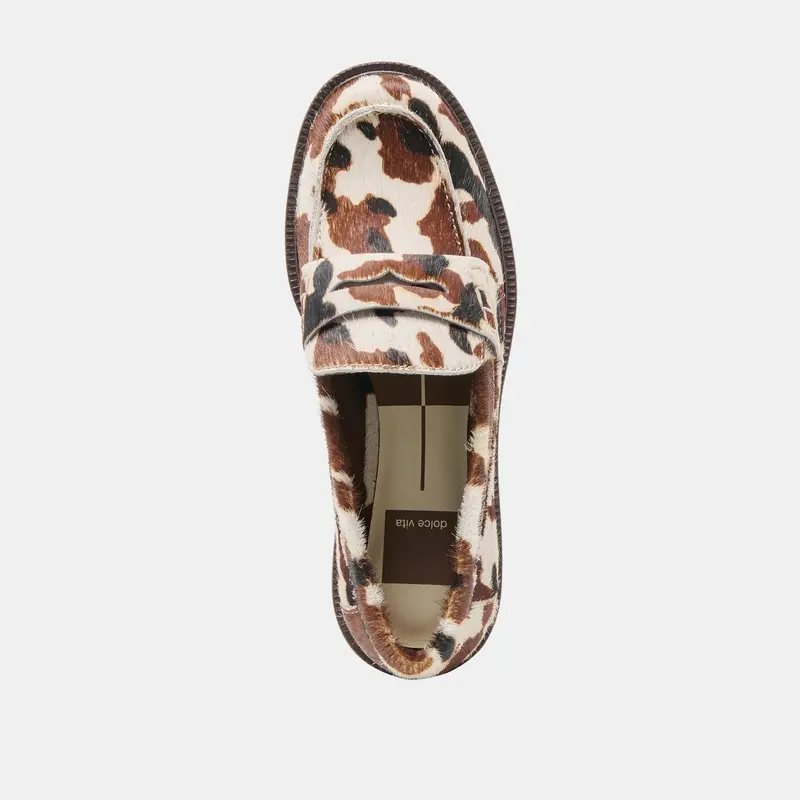 Tiggy Loafers Cocoa Taurus Calf Hair 8