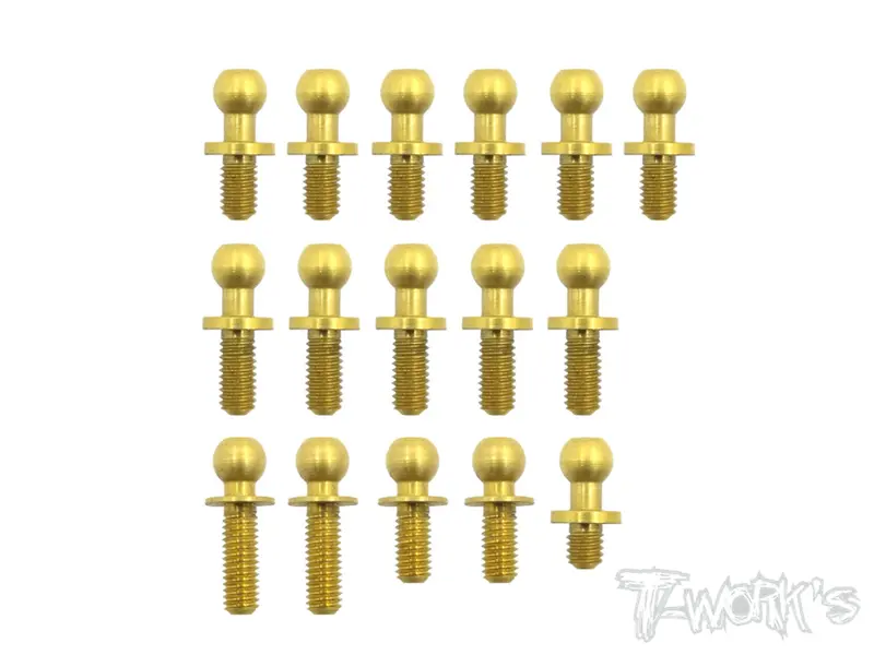 Tn-001-Bd7 Titanium Nitride Coated Steel Ball End Set ( For Yokomo Bd7/'15/16 ) 1
