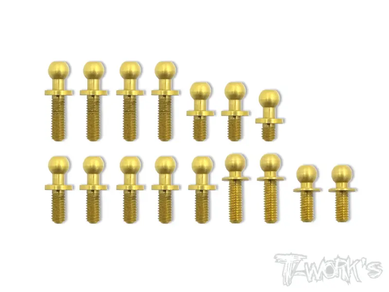 Tn-001-Bd8 Titanium Nitride Coated Steel Ball End Set ( For Yokomo Bd8 ) 1
