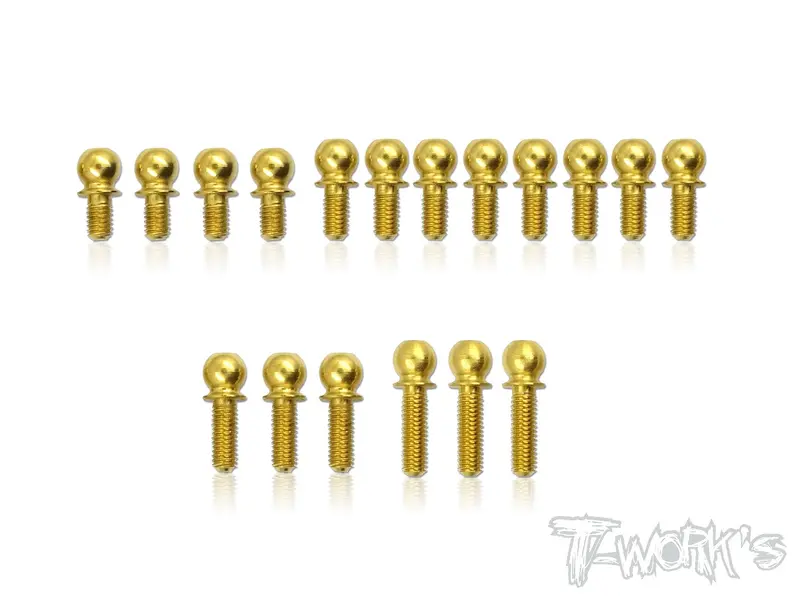 Tn-001-T417  Titanium Nitride Ball End Set ( For Xray T4'17 ) 1